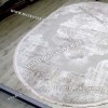 Ковер Турция Для Гостиной Дизайн 76 Серый с Бежевым Овал